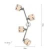 Accor downlight de techo, 4 luces