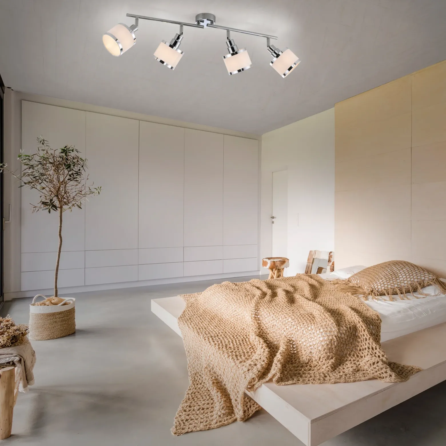 Accor downlight de techo, 4 luces