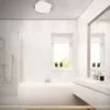 Acorus Plafón LED, IP44, decoración estrella, Ø 33 cm