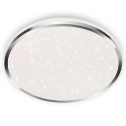 Acorus Plafón LED, IP44, decoración estrella, Ø 33 cm