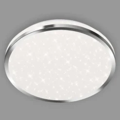 Acorus Plafón LED, IP44, decoración estrella, Ø 28 cm