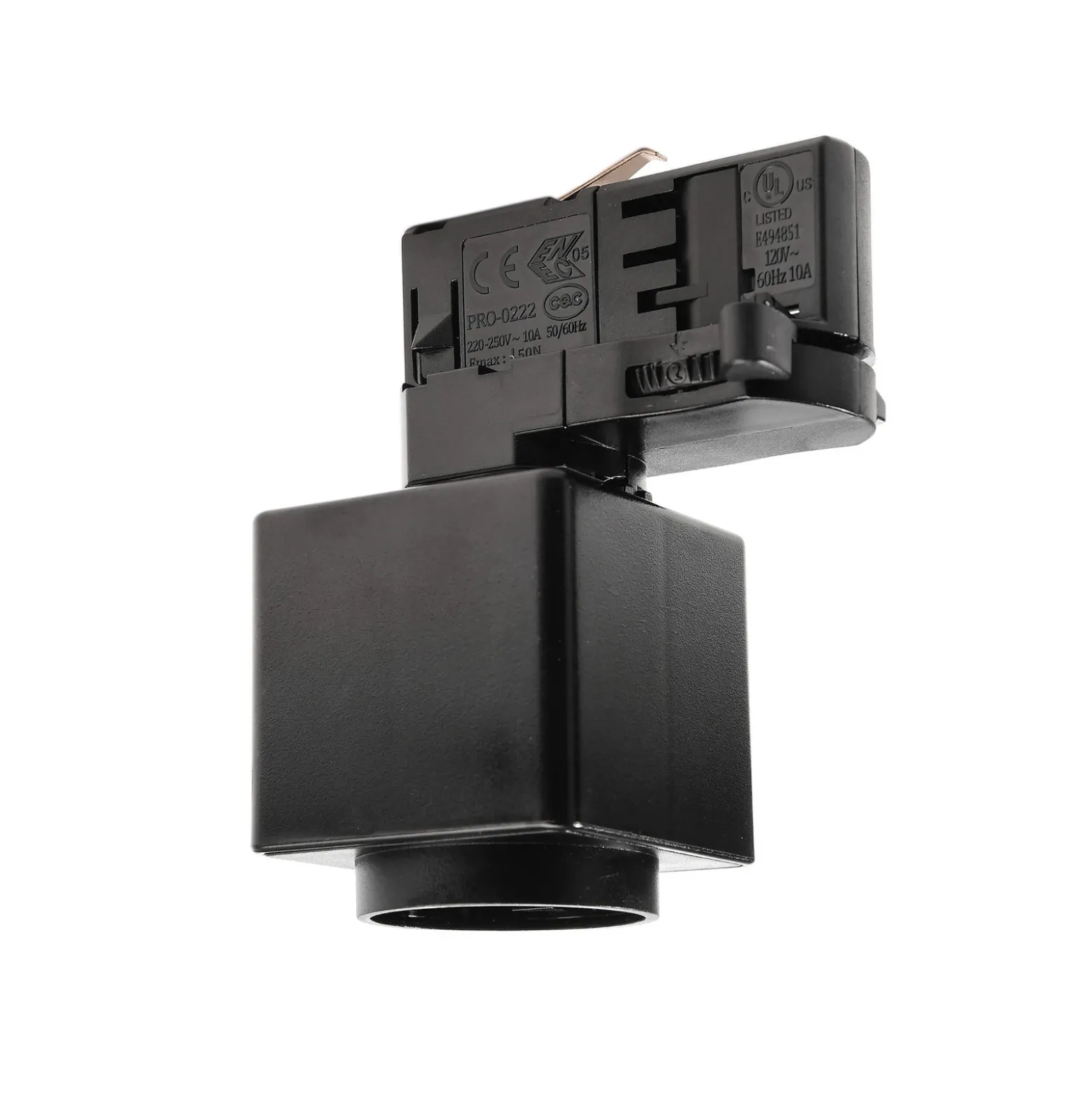 adaptador de enchufe riel trifásico D Line, negro, 1380 W
