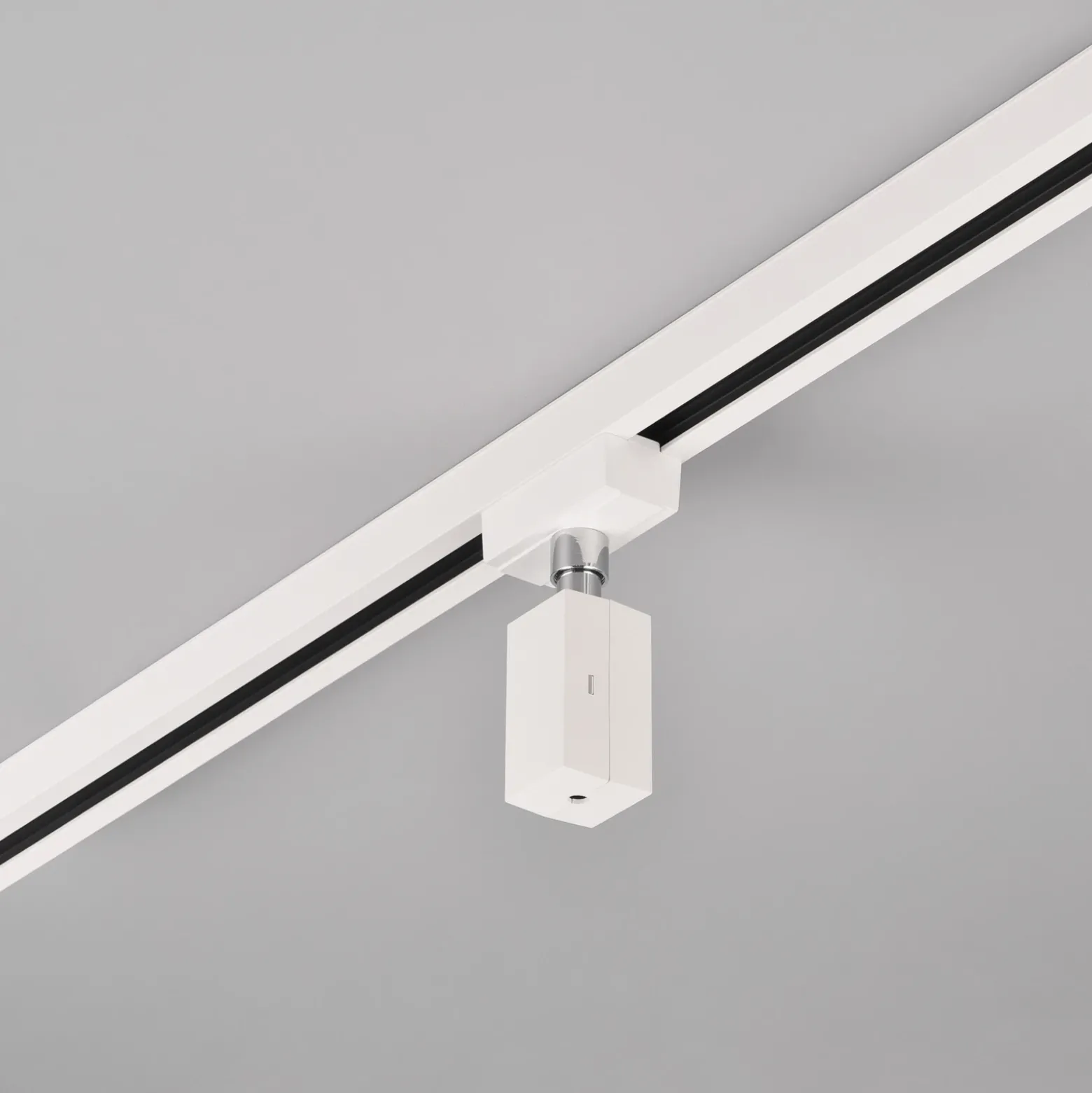Adaptador para carril DUOline, blanco mate