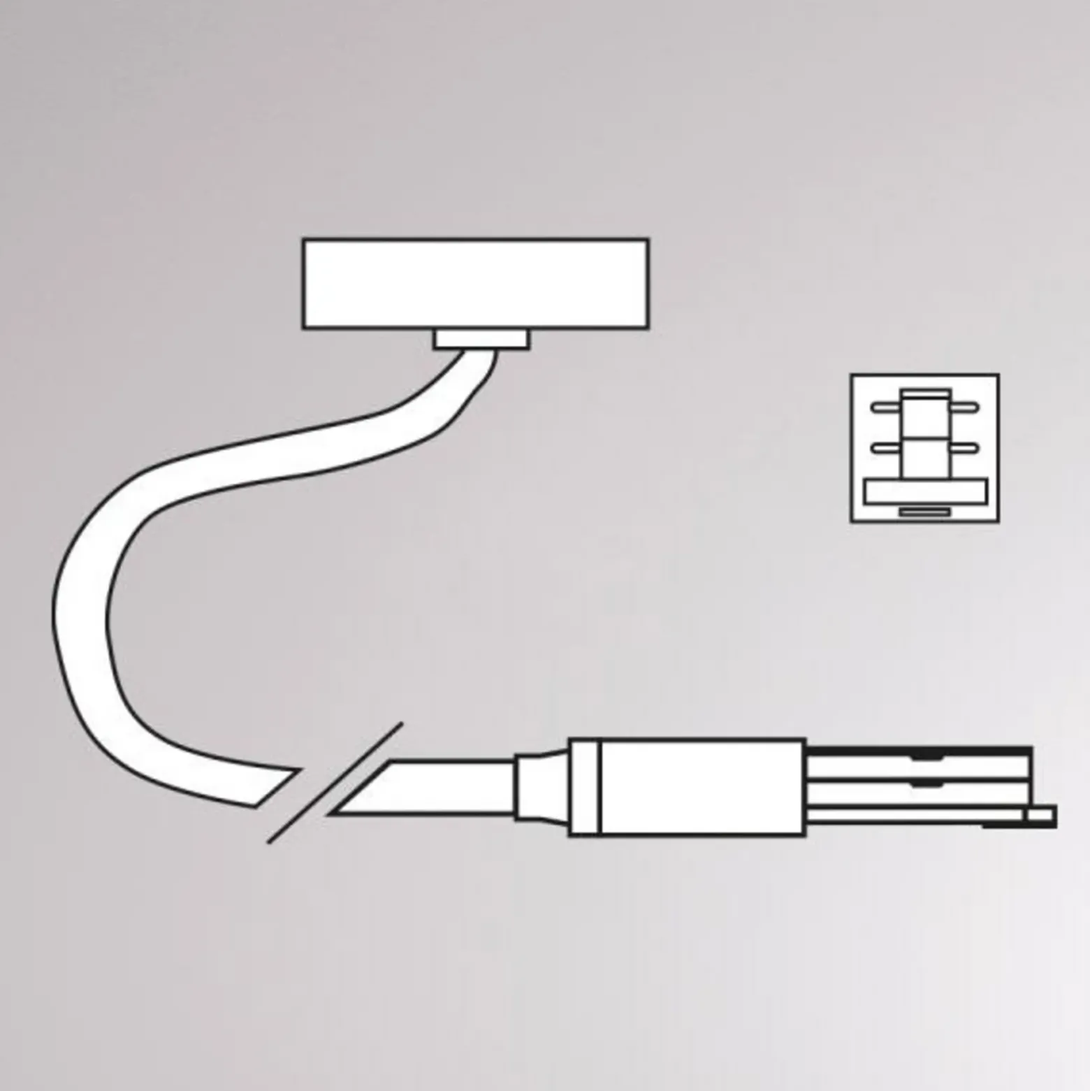 Alimentación de red Volare cable 2m dosel aluminio