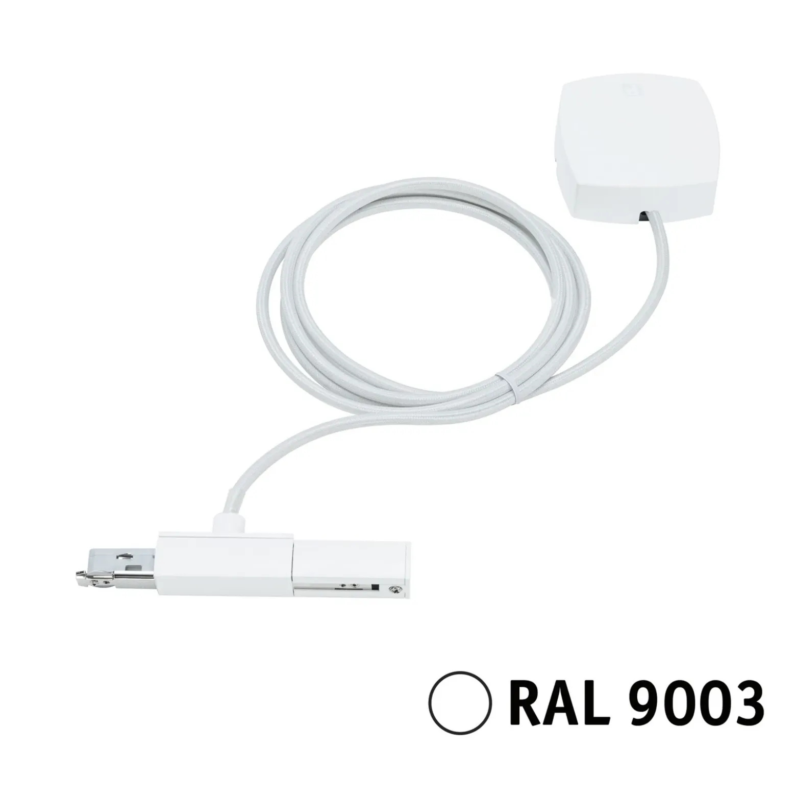 Alimentador de cable Paulmann URail, blanco señal, 200 cm