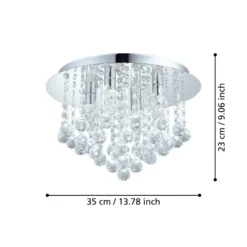 Almonte Plafón LED con colgante, 35cm