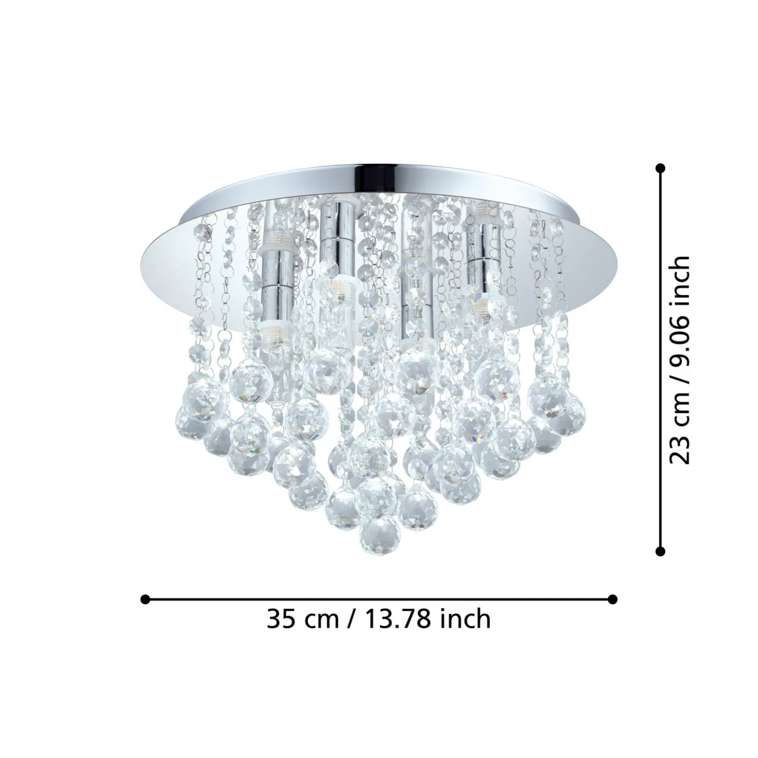 Almonte Plafón LED con colgante, 35cm