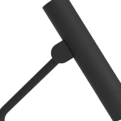 Almudaina lámpara de pie LED, negra, altura 157 cm, acero