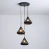Aluminor Cone lámpara colgante, 3 luces