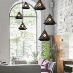 Aluminor Cone lámpara colgante, 3 luces