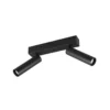 Ambala LED ceiling spotlight, 2 luces, negro, metal, CCT, atenuable
