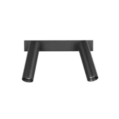 Ambala LED ceiling spotlight, 2 luces, negro, metal, CCT, atenuable