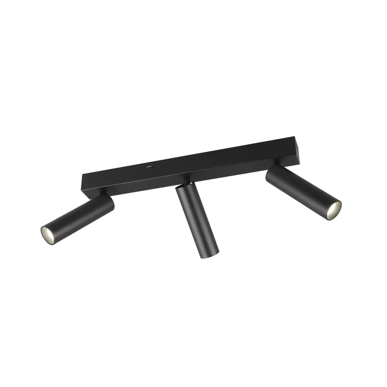 Ambala LED ceiling spotlight, 3 luces, negro, metal, CCT, atenuable