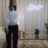 Ambala LED downlight, 3 luces, blanco, metal, CCT, atenuable