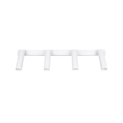 Ambala LED downlight, 4 luces, blanco, metal, CCT, atenuable