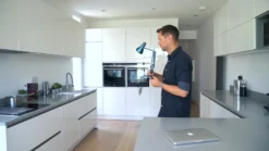 Anglepoise 90 Mini Mini Lámpara de mesa LED azul acero
