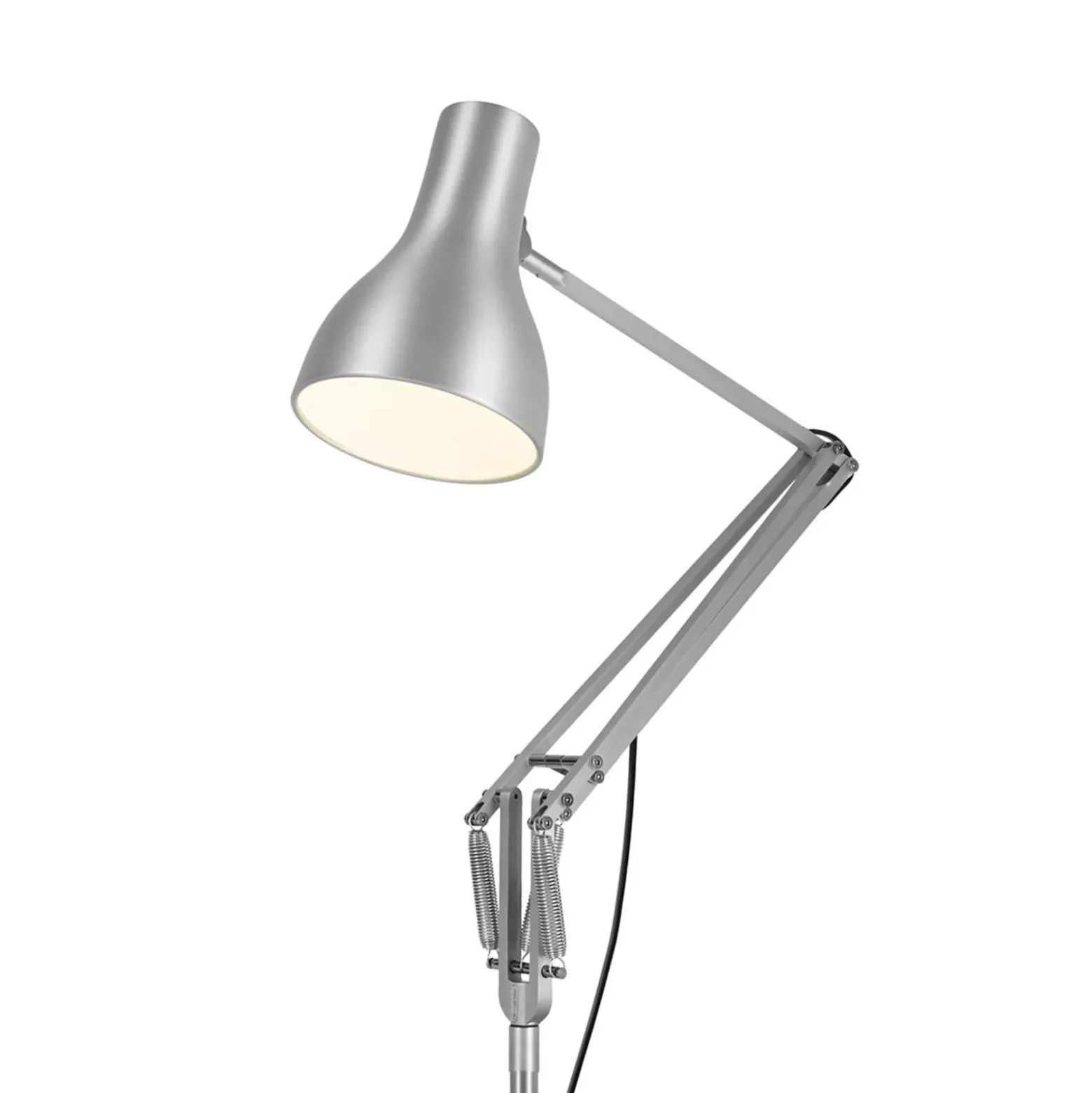 Anglepoise Type 75 lámpara de pie plateada