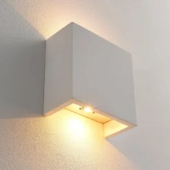Anneke - Aplique LED angular de escayola