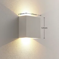 Anneke - Aplique LED angular de escayola