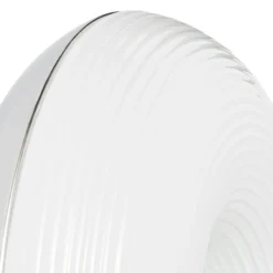 Aplicación de mesa/pared LED Lindby Fjora, blanco/cromo, Ø 30 cm, atenuable.
