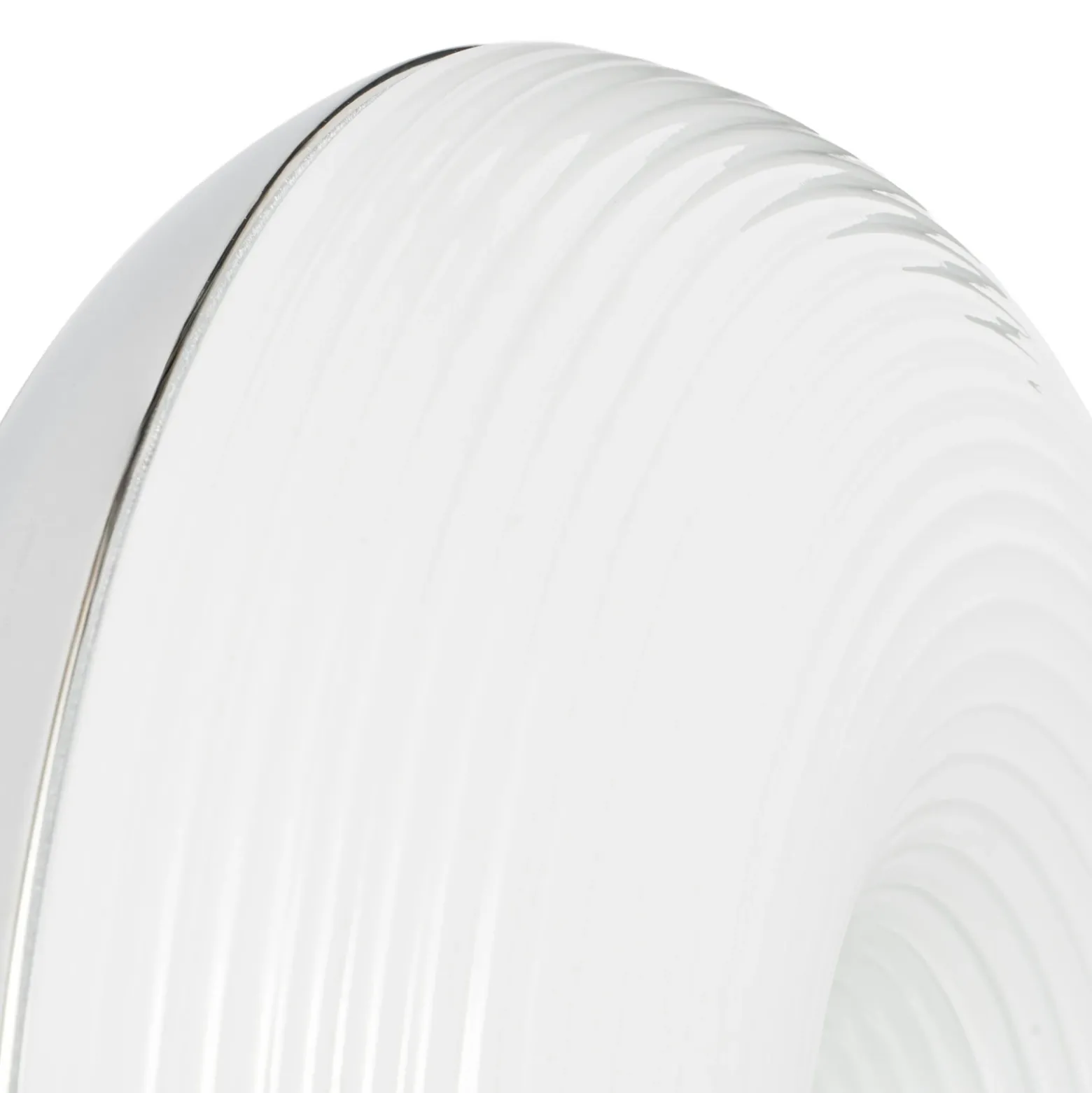Aplicación de mesa/pared LED Lindby Fjora, blanco/cromo, Ø 30 cm, atenuable.