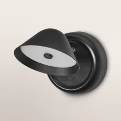 Apliqué de pared LED recargable NIGHTLUX CONE de OSRAM, negro, con regulador