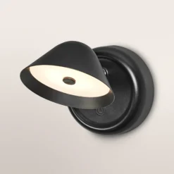 Apliqué de pared LED recargable NIGHTLUX CONE de OSRAM, negro, con regulador