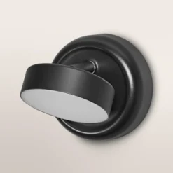 Apliqué de pared recargable LED NIGHTLUX ROUND de OSRAM, negra, con regulador