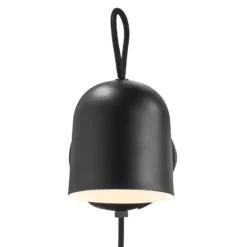 Aplique Angle, con interruptor basculante, negro