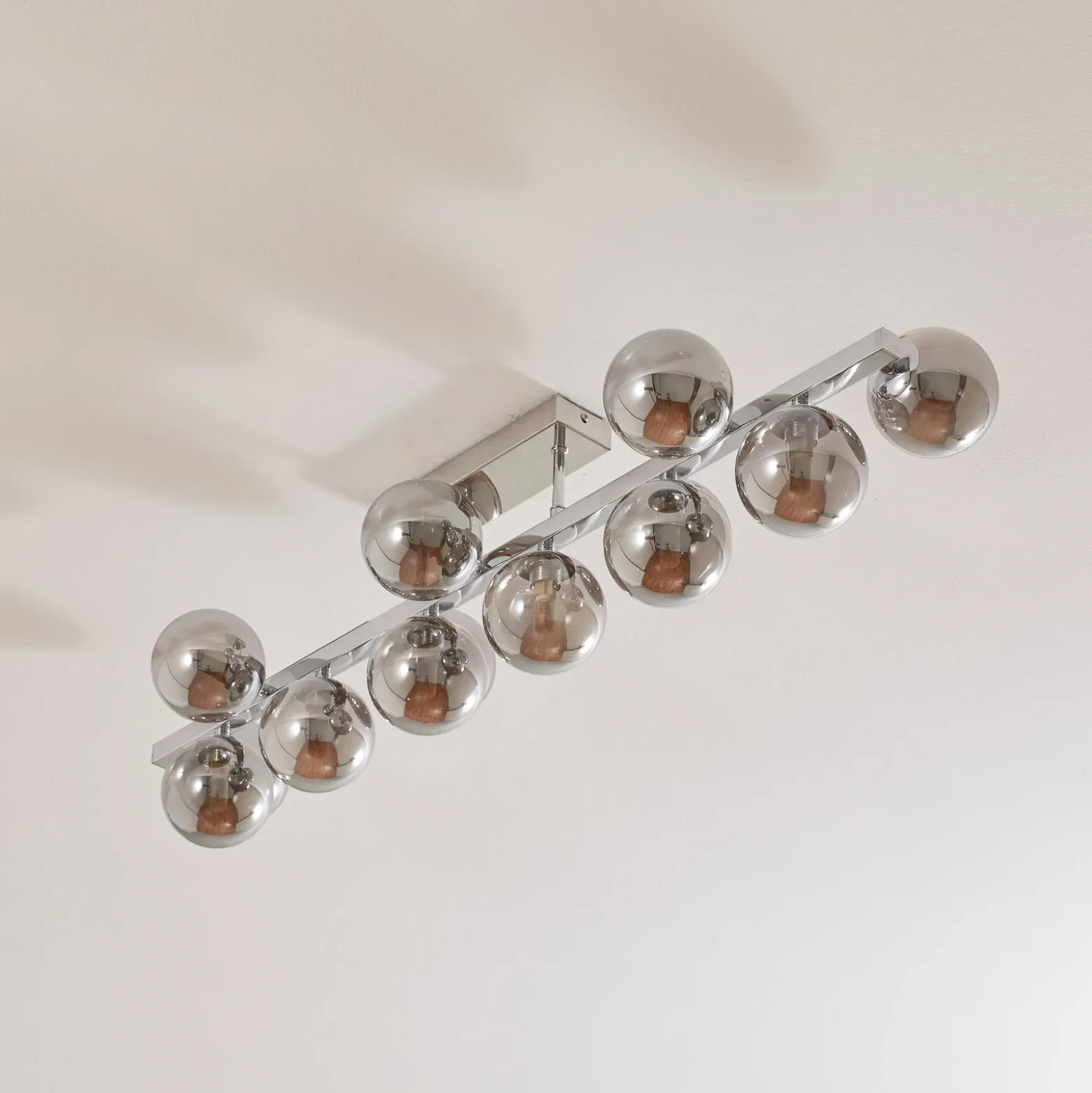 Aplique Dallas cromo, 13 luces