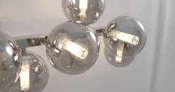 Aplique Dallas cromo, 13 luces