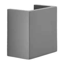 Aplique de hormigón Smira en gris, 12,5 x 12,5 cm