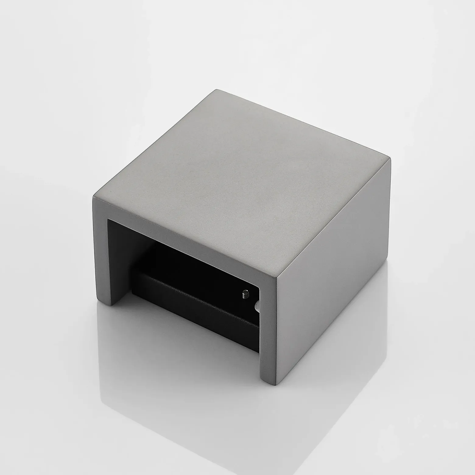 Aplique de hormigón Smira en gris, 12,5 x 12,5 cm