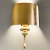 Aplique de pared A3 Eva, dorado