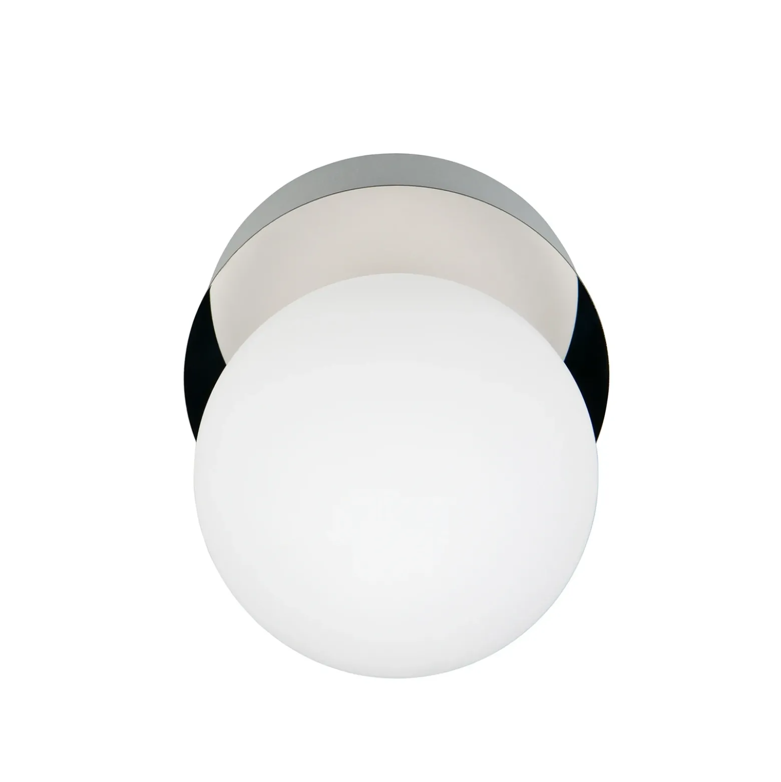 Aplique de pared Alfio, Ø 11 cm, color cromo, metal/vidrio, IP44