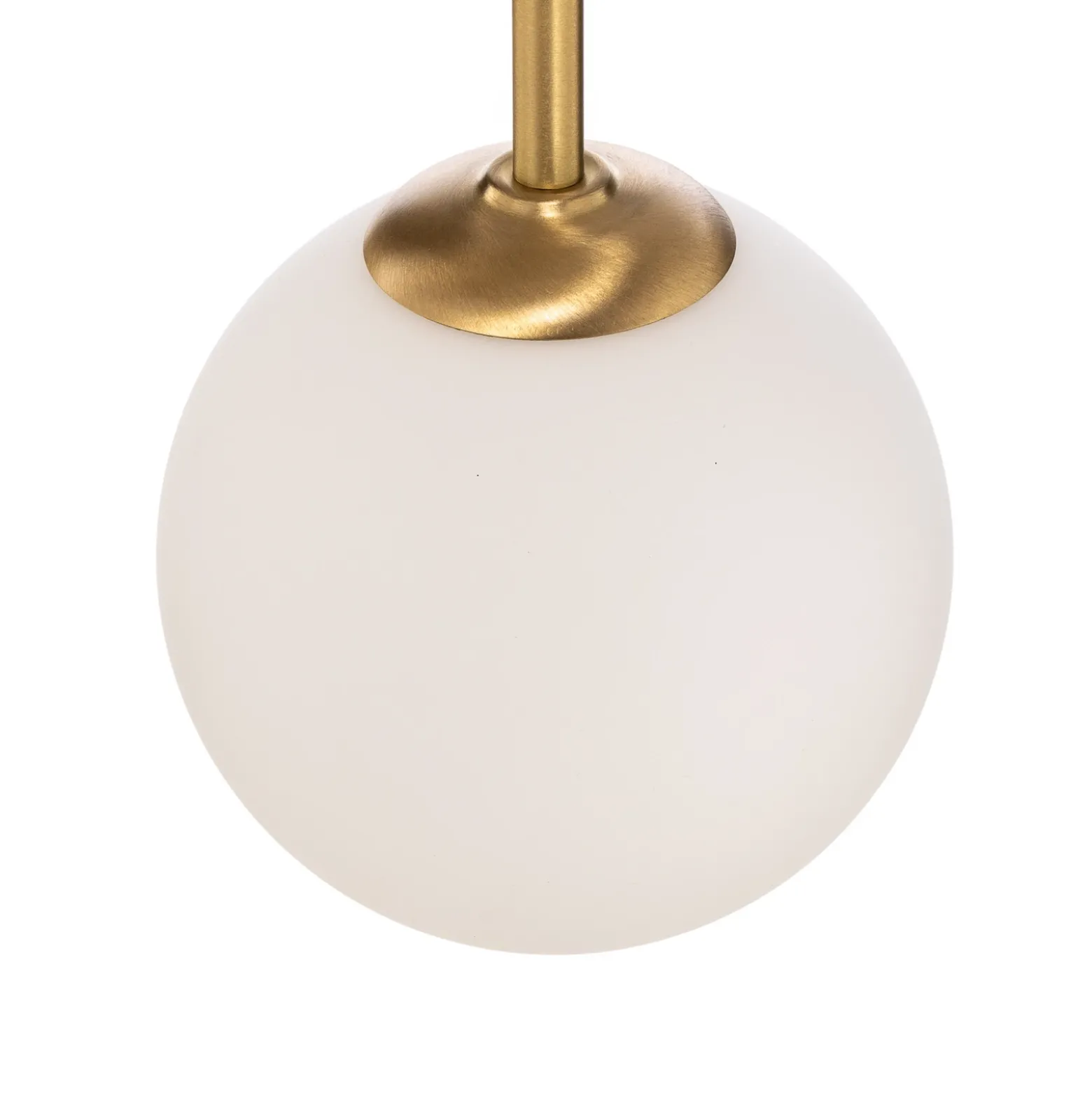 Aplique de pared Alison, 2 luces, latón/blanco, 89 cm