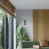 Aplique de pared ALORA, altura 30 cm, verde oliva, metal, 2 x GU10