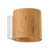 Aplique de pared Ara en forma de cilindro de madera