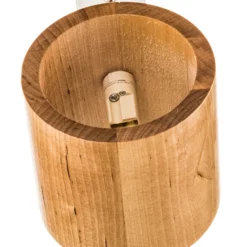 Aplique de pared Ara en forma de cilindro de madera