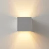 Aplique de pared Arcchio Zuzana, juego de 2, blanco, G9, 10 cm de ancho