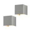 Aplique de pared Arcchio Zuzana, juego de 2, blanco, G9, 10 cm de ancho