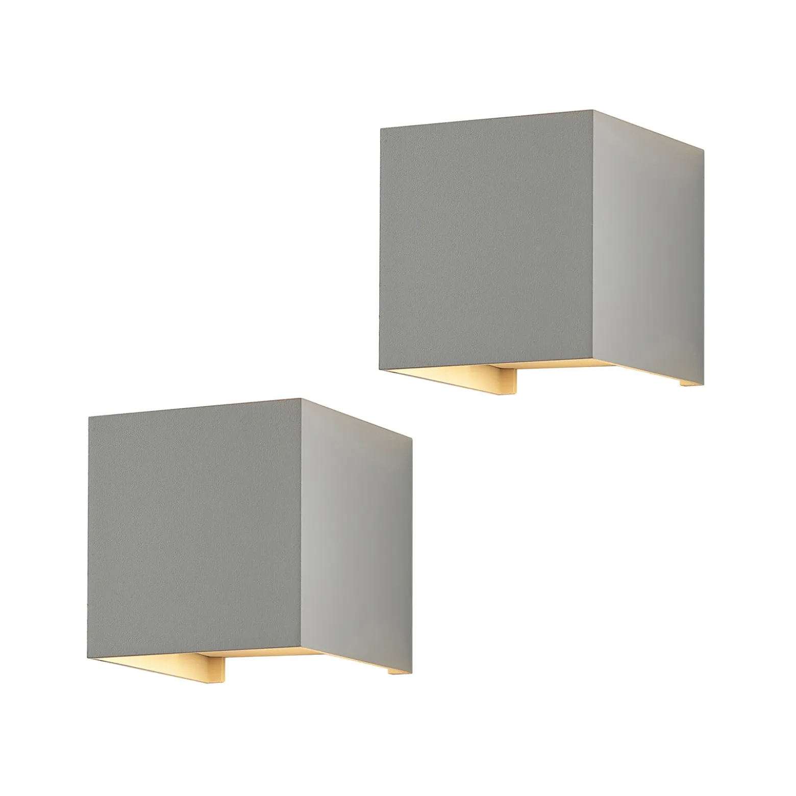 Aplique de pared Arcchio Zuzana, juego de 2, blanco, G9, 10 cm de ancho