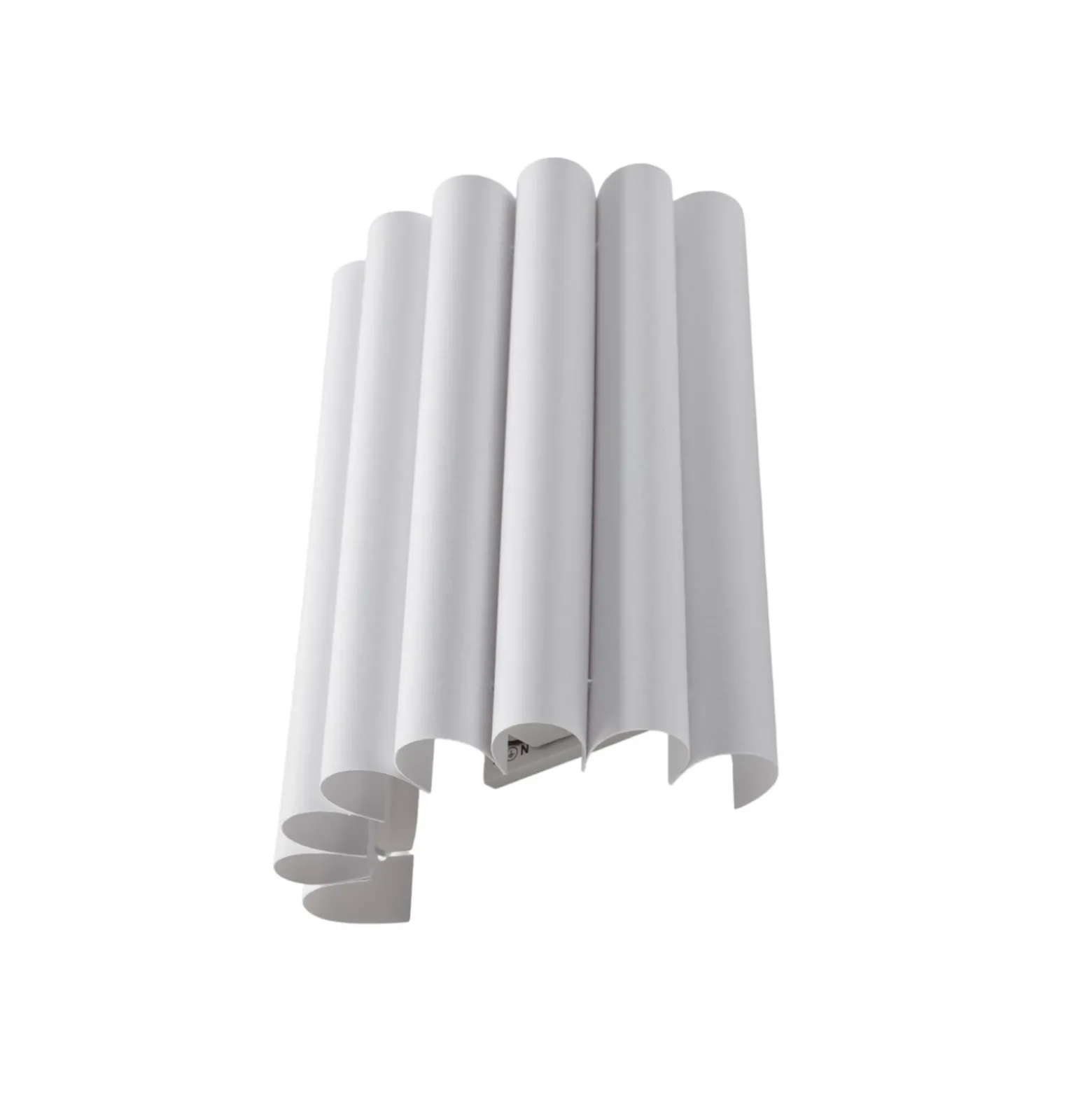 Aplique de pared Aria, blanco, microfibra, E27