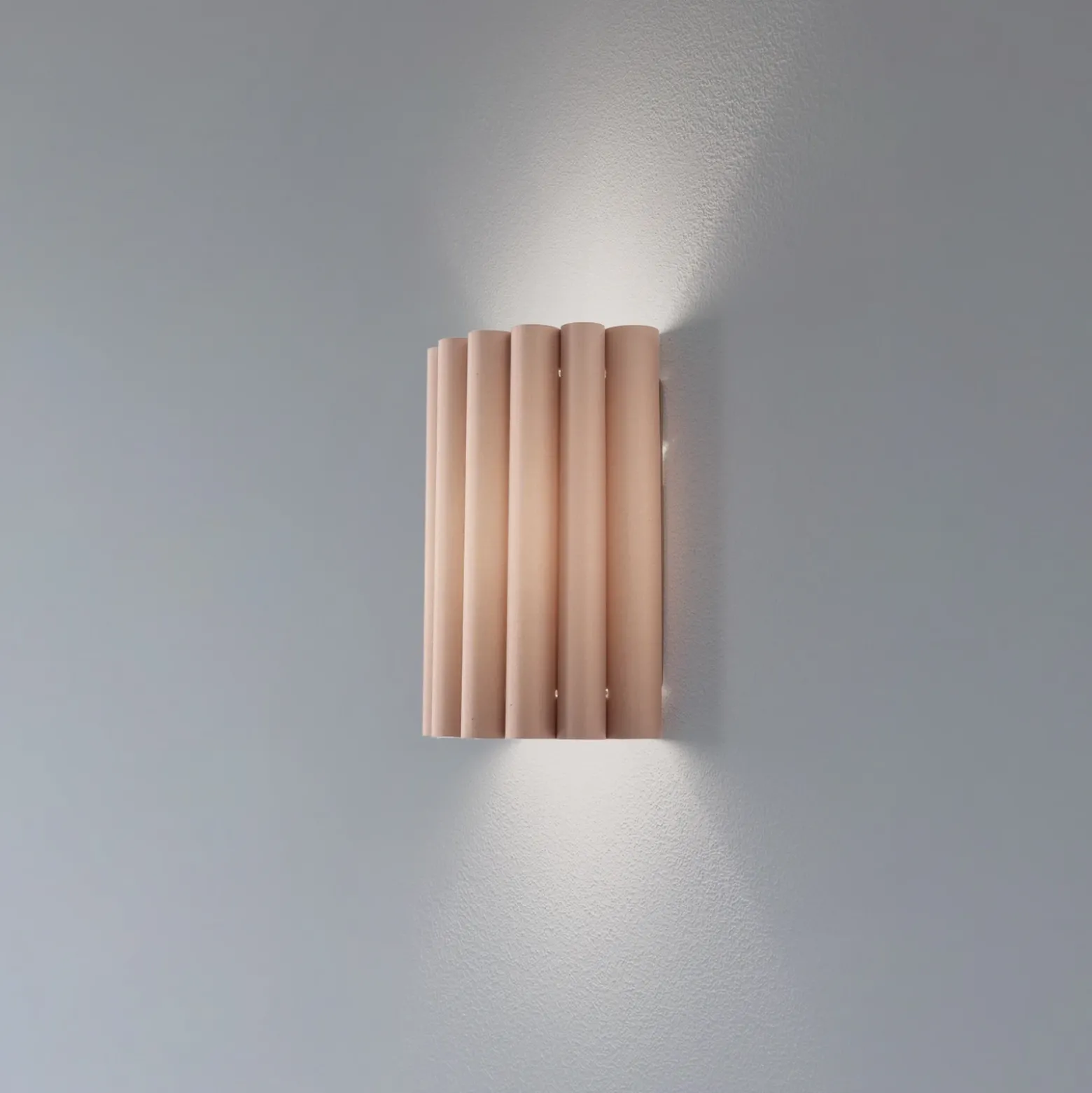 Aplique de pared Aria, capuchino, microfibra, E27