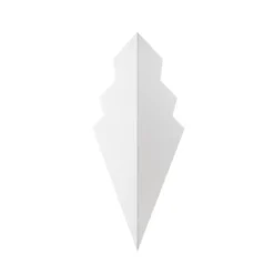 Aplique de pared ARROW, blanco, altura 40 cm, metal, G9