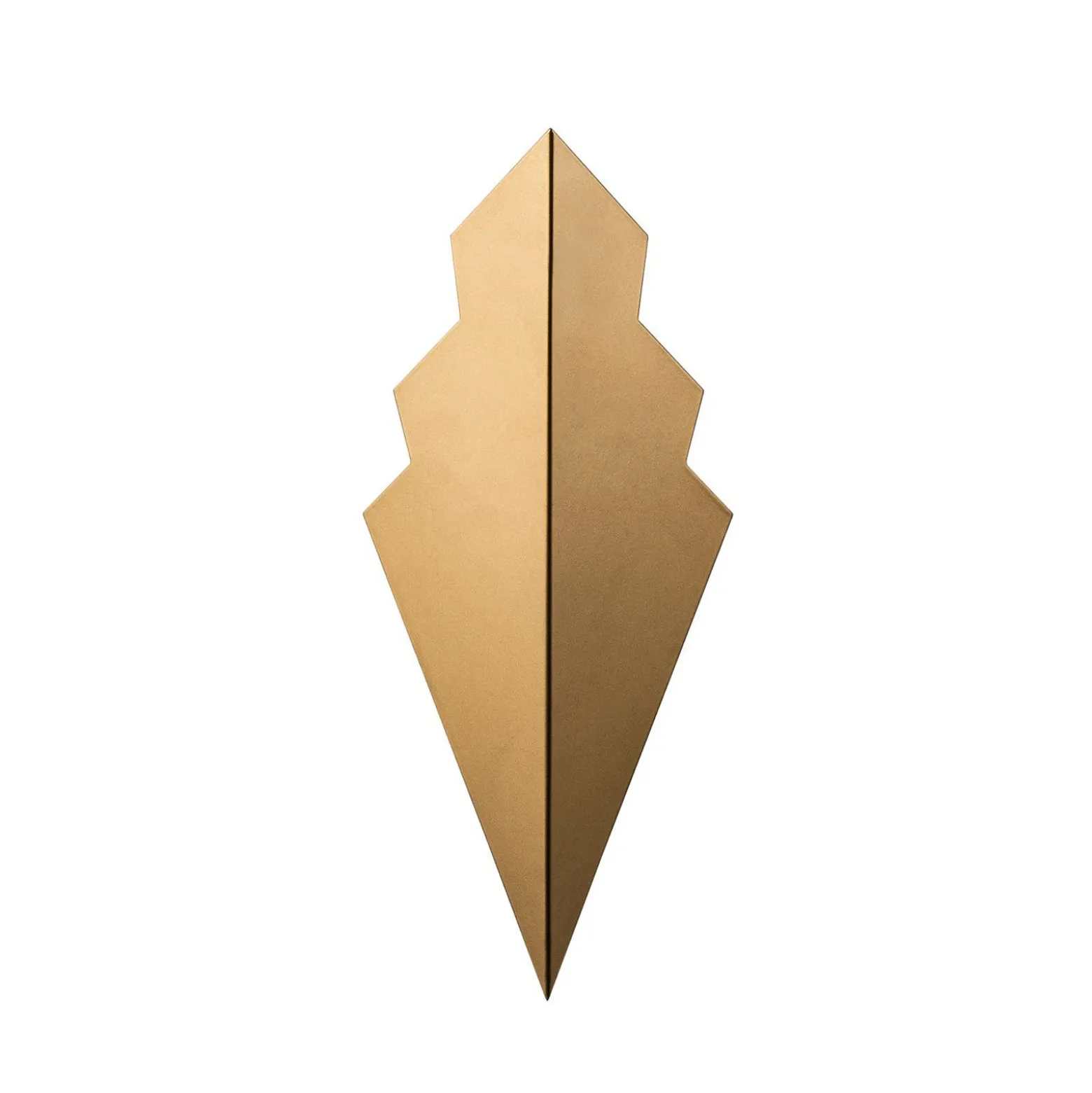 Aplique de pared ARROW, color dorado, altura 40 cm, metal, G9