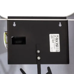 Aplique de pared Asaf 6984 con pantalla de tela negra