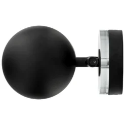 Aplique de pared AYTM Luceo, negro, con enchufe