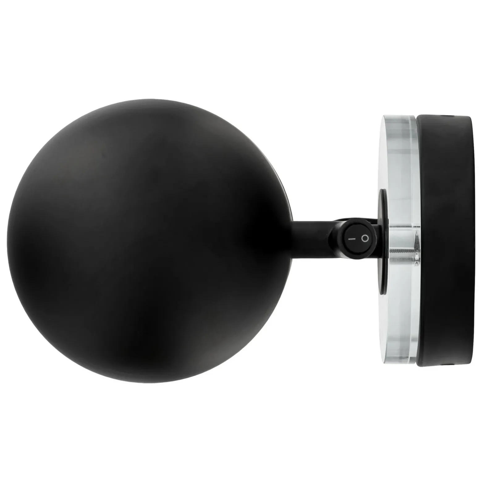 Aplique de pared AYTM Luceo, negro, con enchufe
