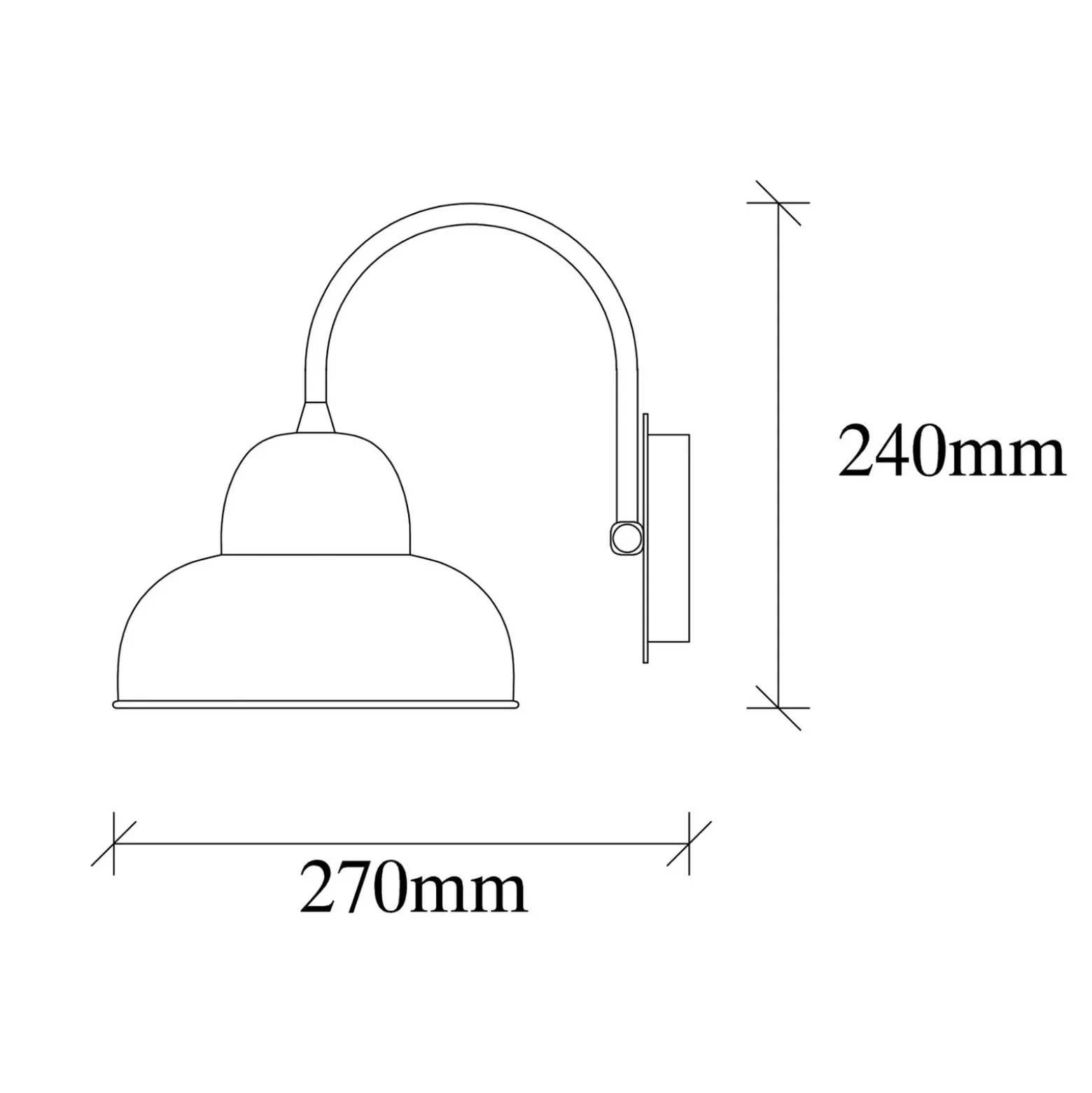 Aplique de pared Berceste 180-A oro
